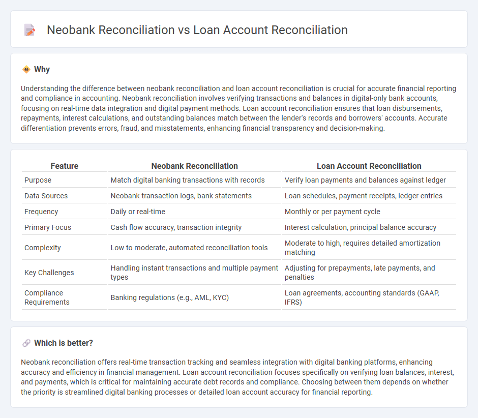 Neobank Reconciliation vs Loan Account Reconciliation in Accounting
