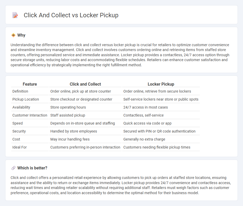 Click And Collect vs Locker Pickup in Retail