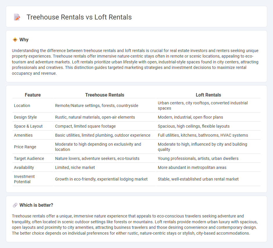 Treehouse Rentals vs Loft Rentals in Real Estate