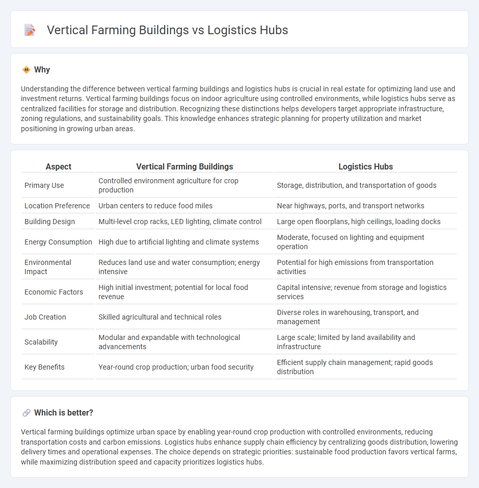 Vertical Farming Buildings vs Logistics Hubs in Real Estate