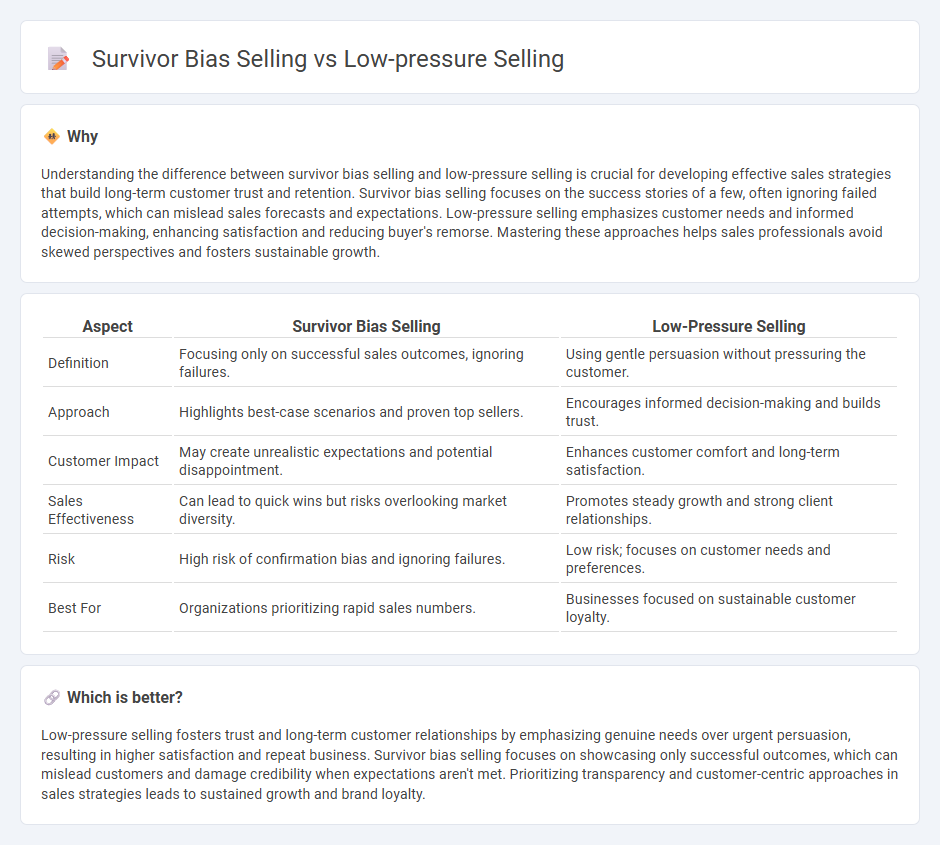 Survivor Bias Selling vs Low-Pressure Selling in Sales