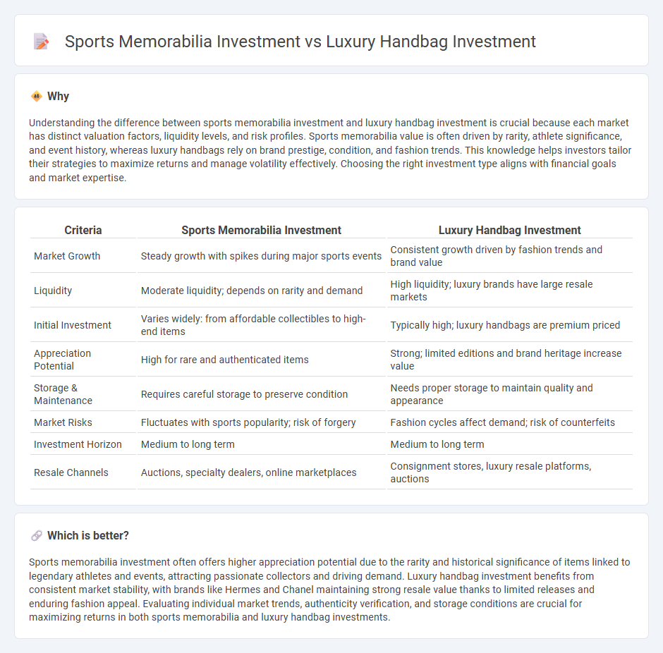 Sports Memorabilia Investment vs Luxury Handbag Investment in Investment