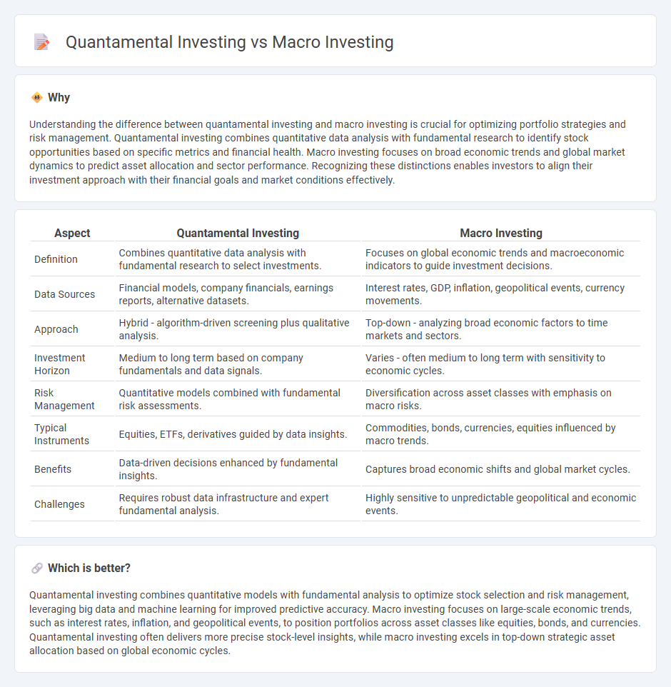 Quantamental Investing vs Macro Investing in Finance