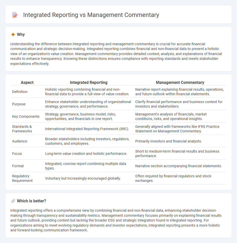 Integrated Reporting vs Management Commentary in Accounting