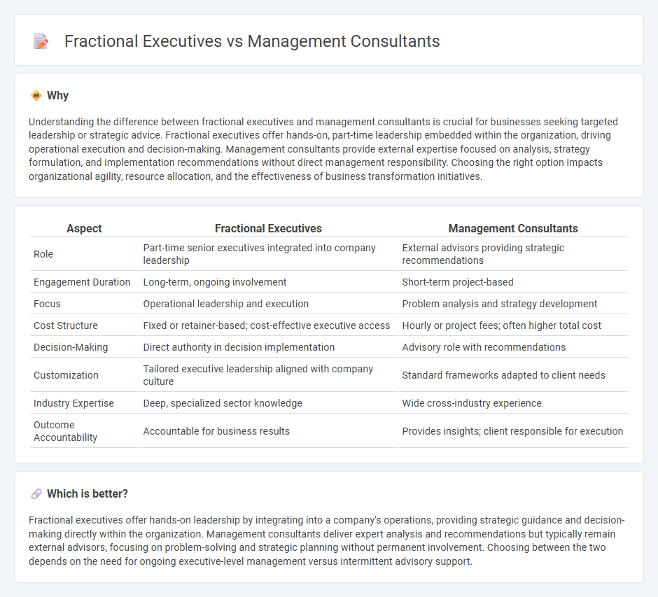 Fractional Executives vs Management Consultants in Consulting