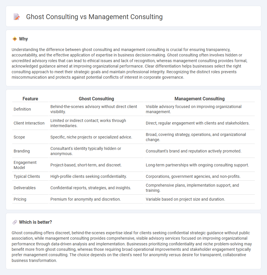 Ghost Consulting vs Management Consulting in Consulting
