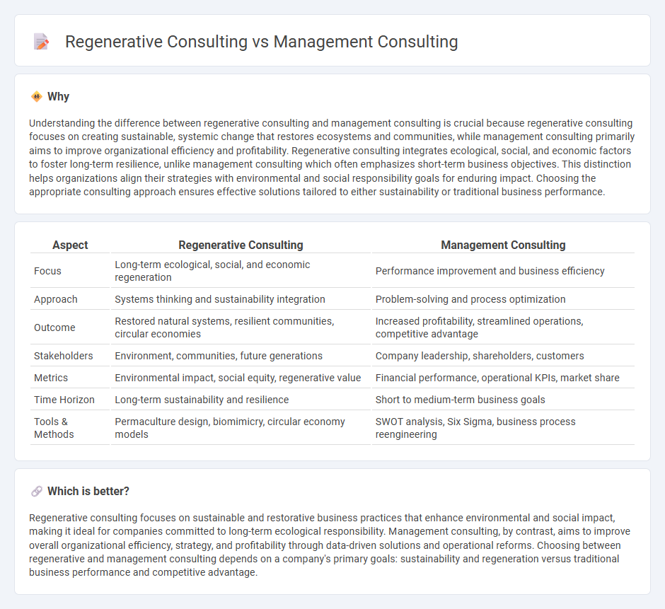 Regenerative Consulting vs Management Consulting in Consulting