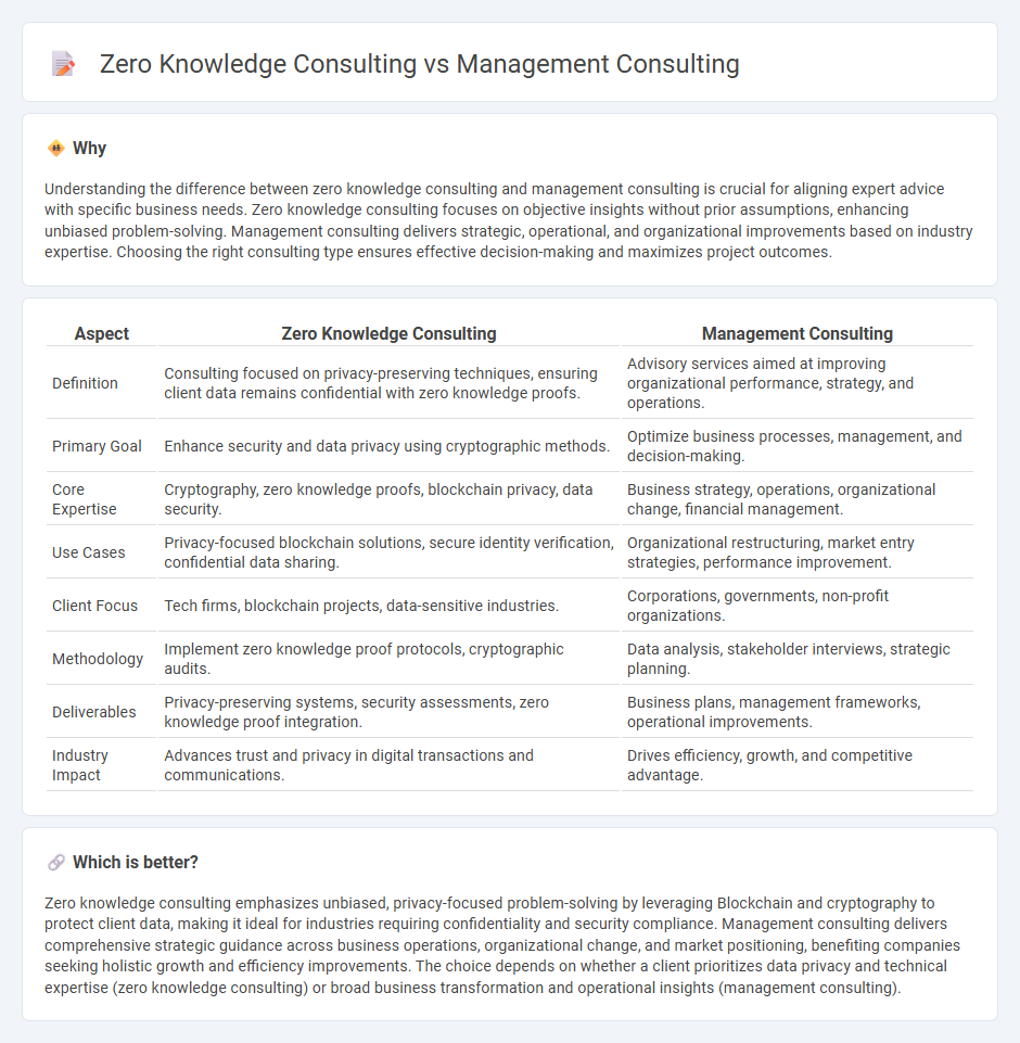 Zero Knowledge Consulting vs Management Consulting in Consulting