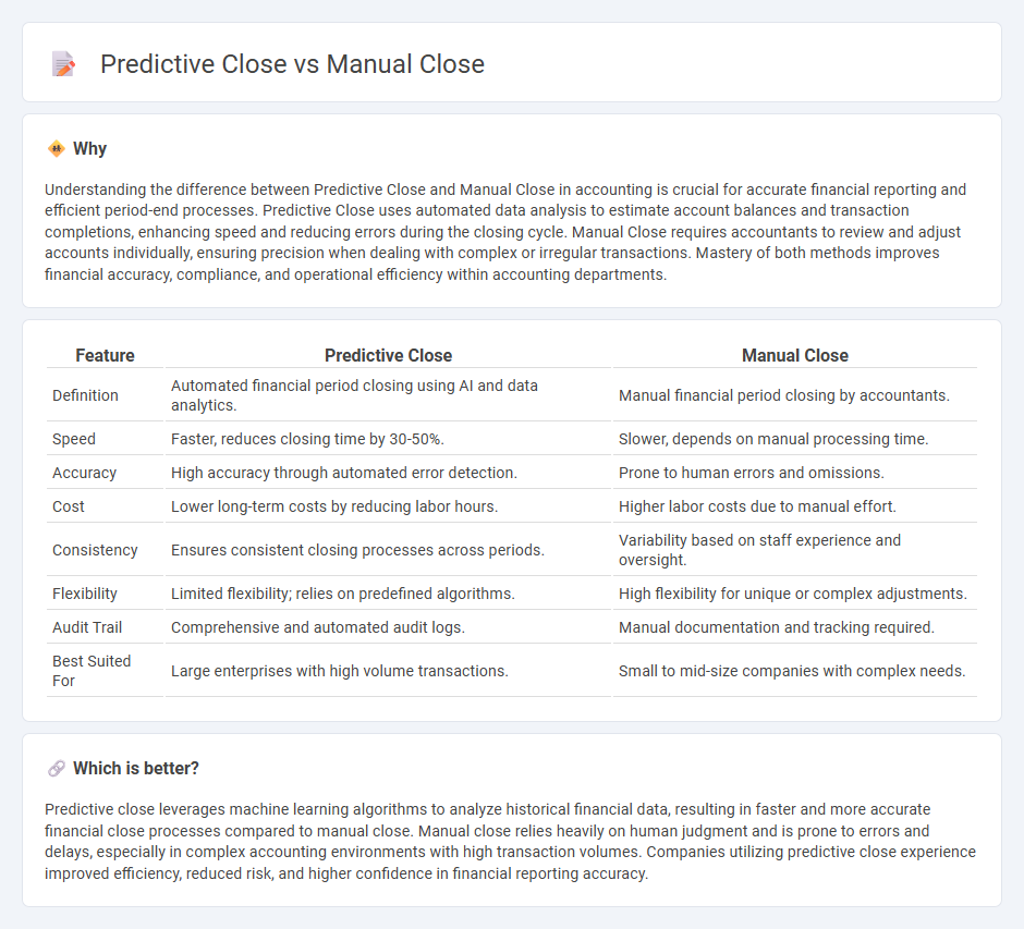 Predictive Close vs Manual Close in Accounting