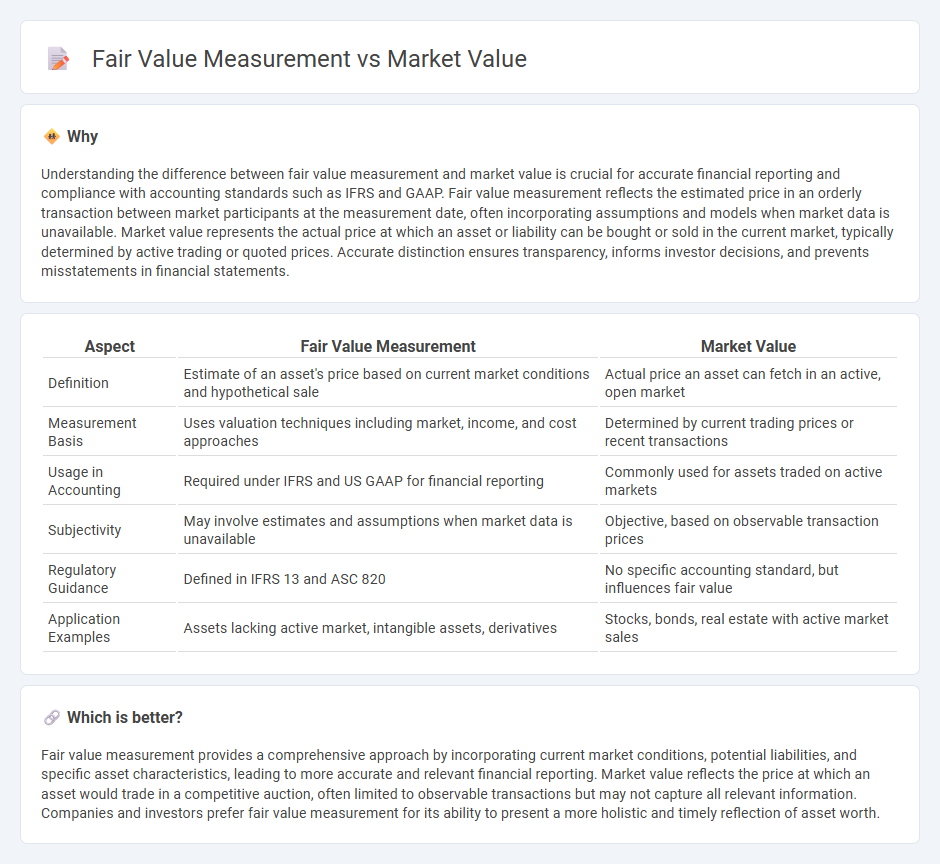 Fair Value Measurement vs Market Value in Accounting