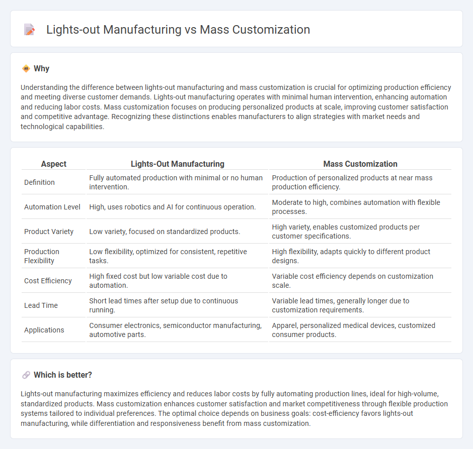 Lights-Out Manufacturing vs Mass Customization in Manufacturing
