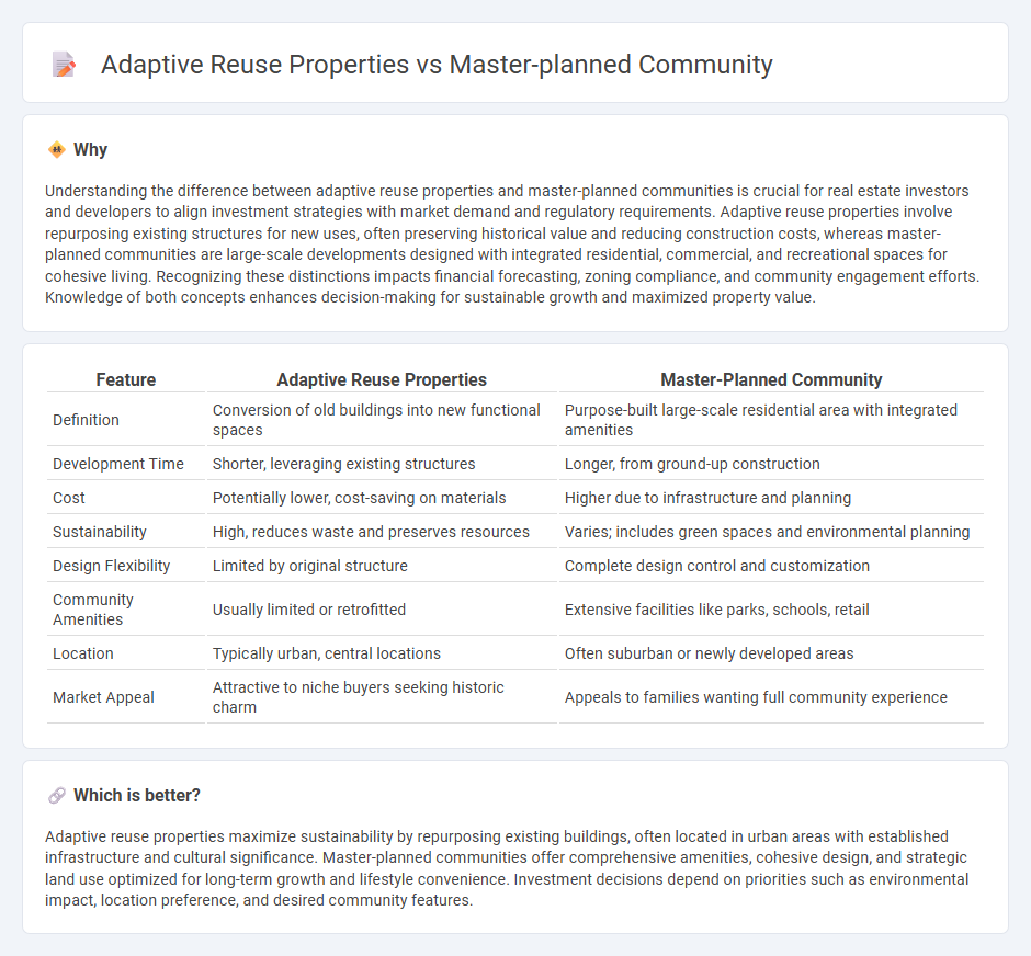 Adaptive Reuse Properties vs Master-Planned Community in Real Estate