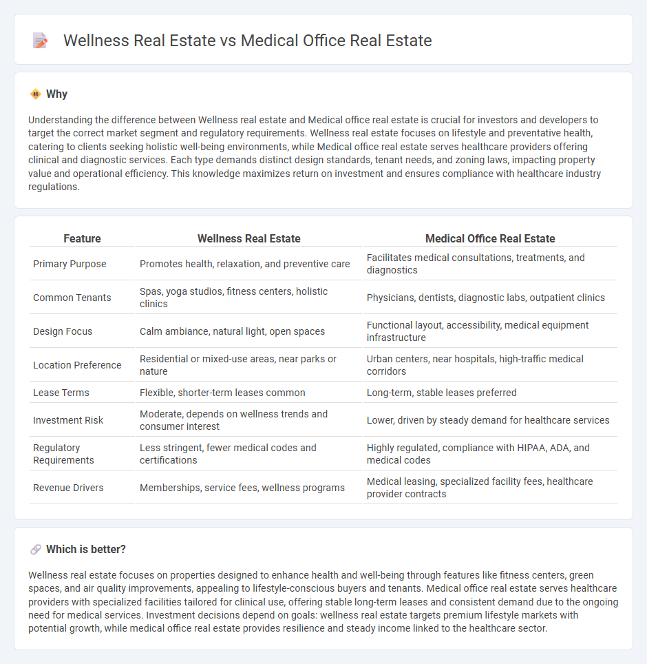Wellness Real Estate vs Medical Office Real Estate in Real Estate