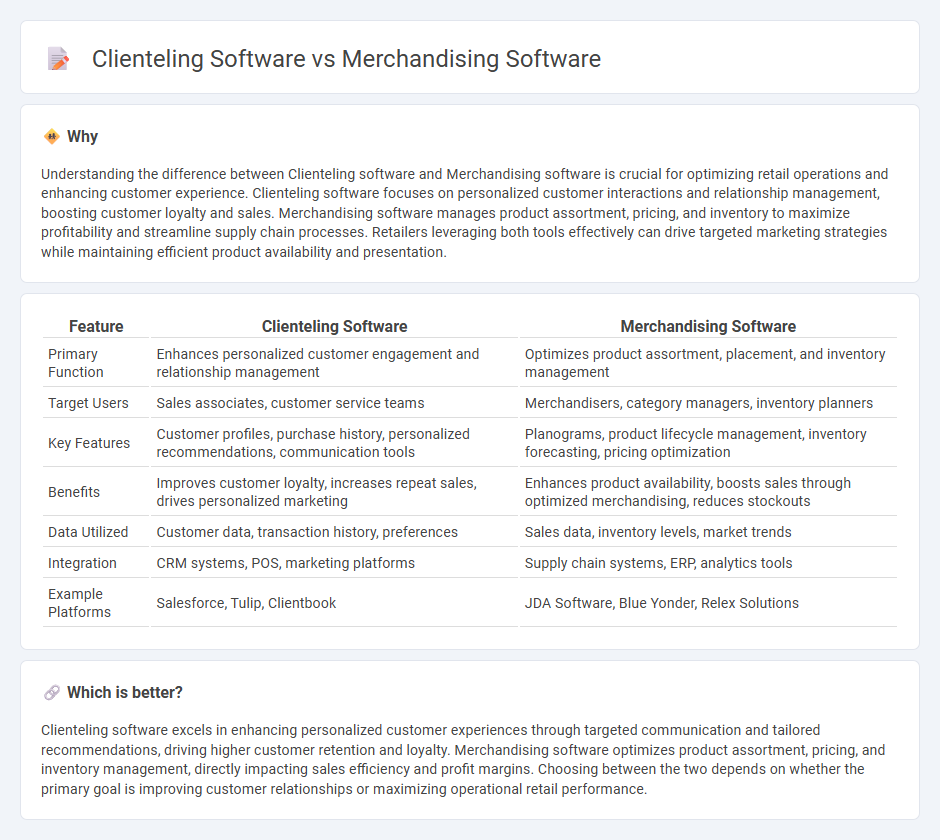 Clienteling Software vs Merchandising Software in Retail
