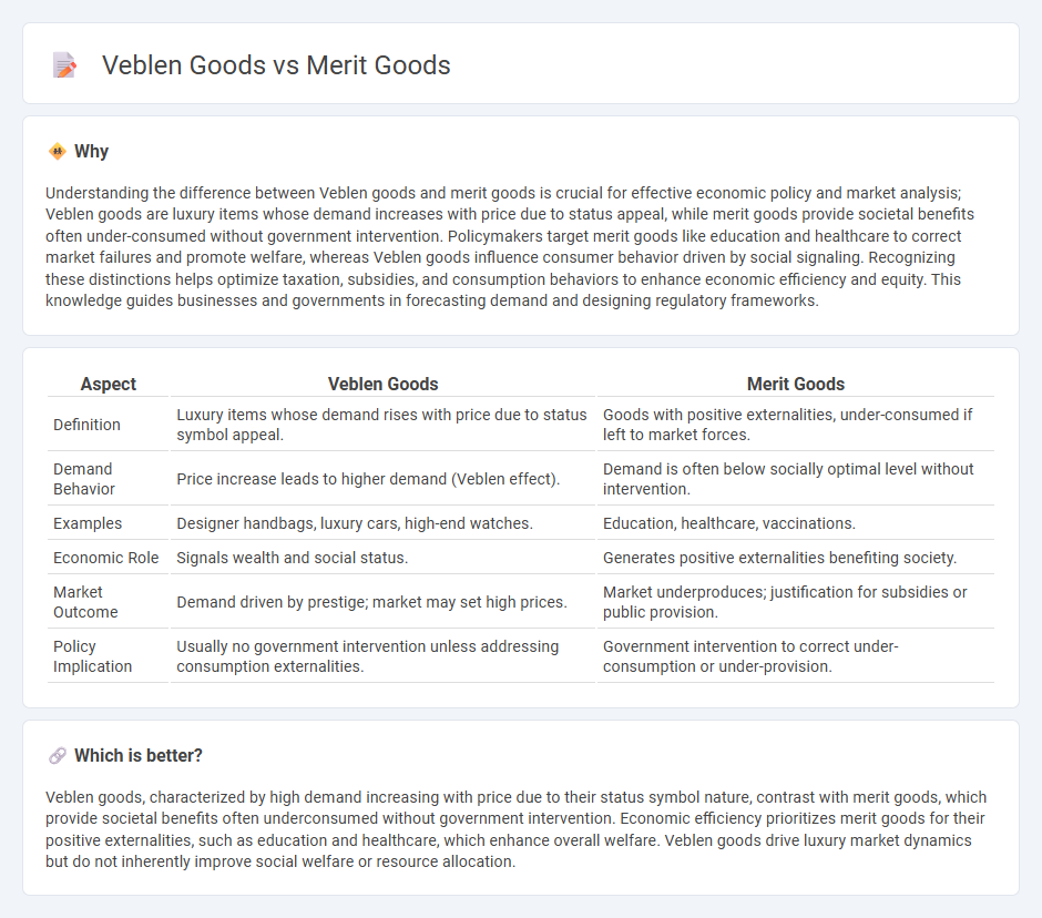 Veblen Goods vs Merit Goods in Economy