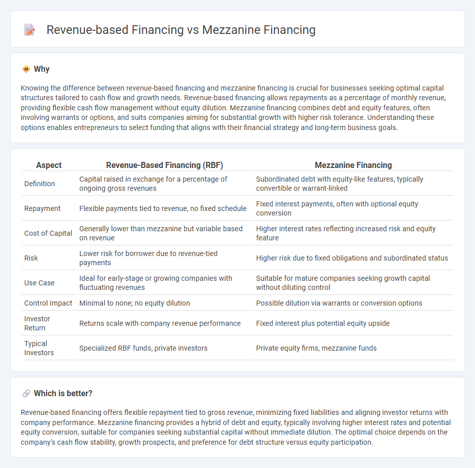 Revenue-Based Financing vs Mezzanine Financing in Finance