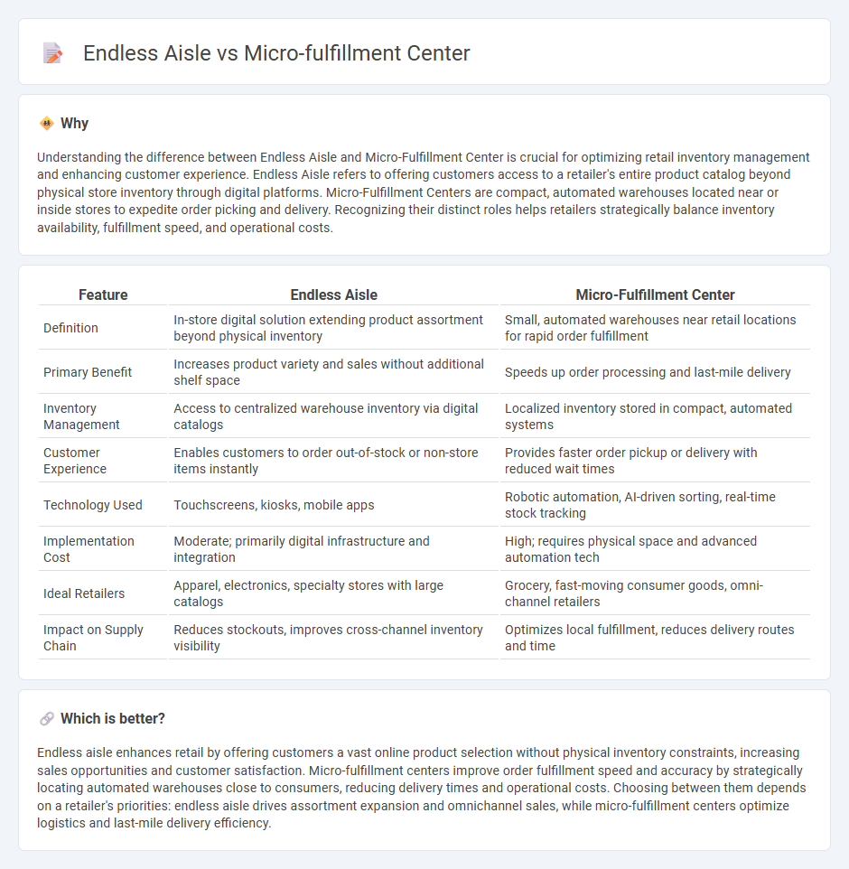 Endless Aisle vs Micro-Fulfillment Center in Retail