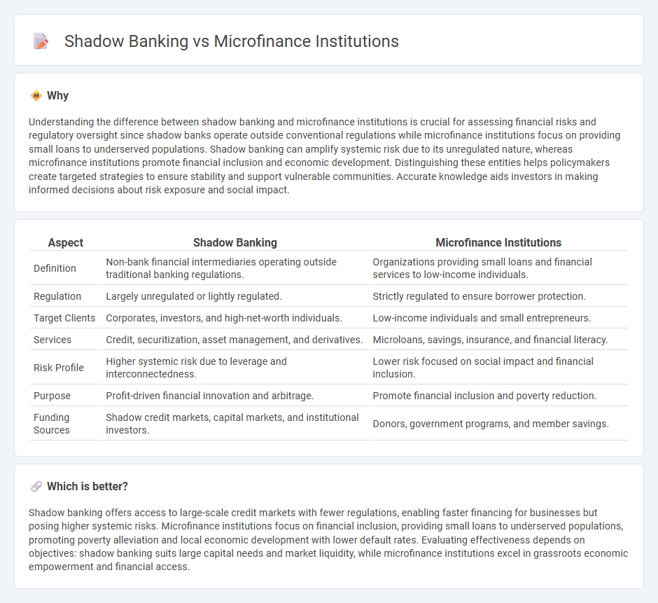 Shadow Banking vs Microfinance Institutions in Finance