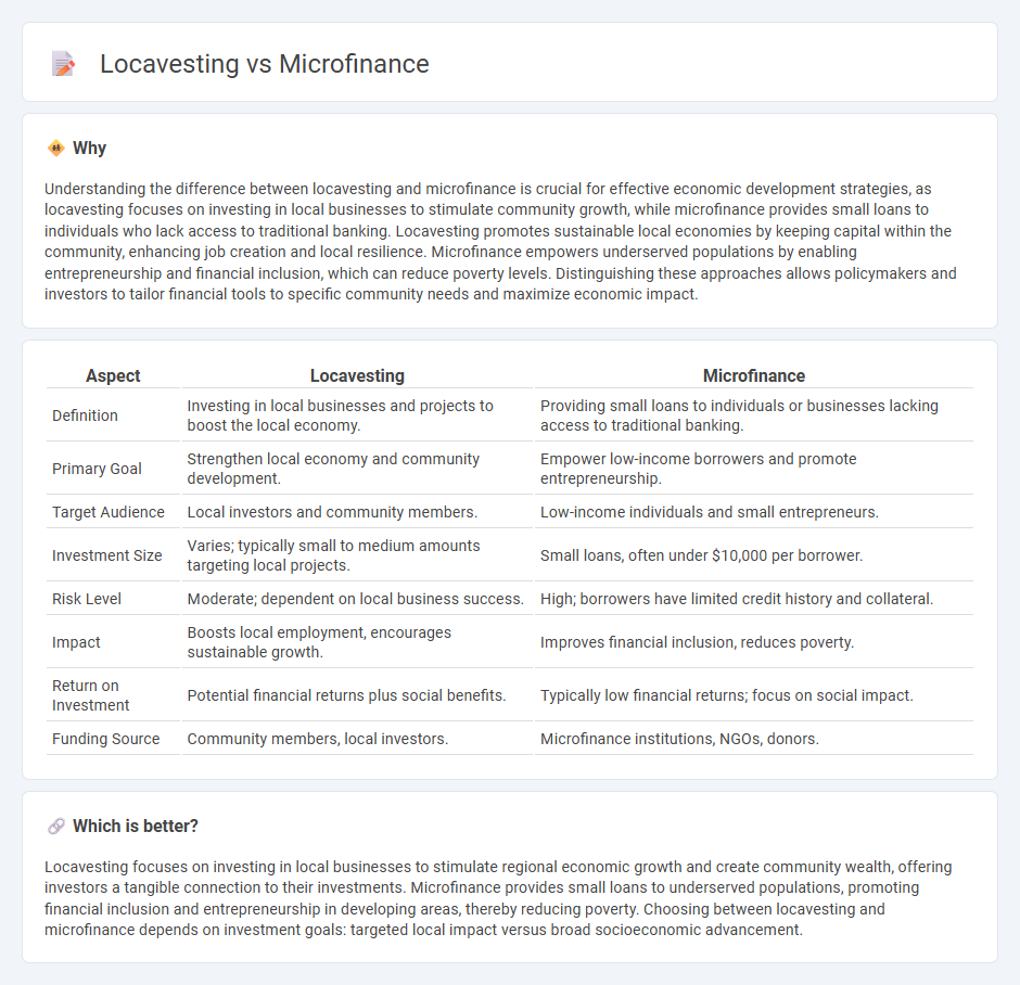 Locavesting vs Microfinance in Economy