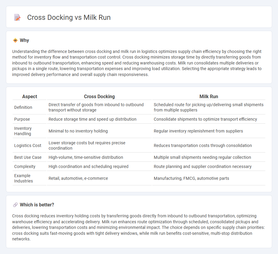 Cross Docking vs Milk Run in Logistics