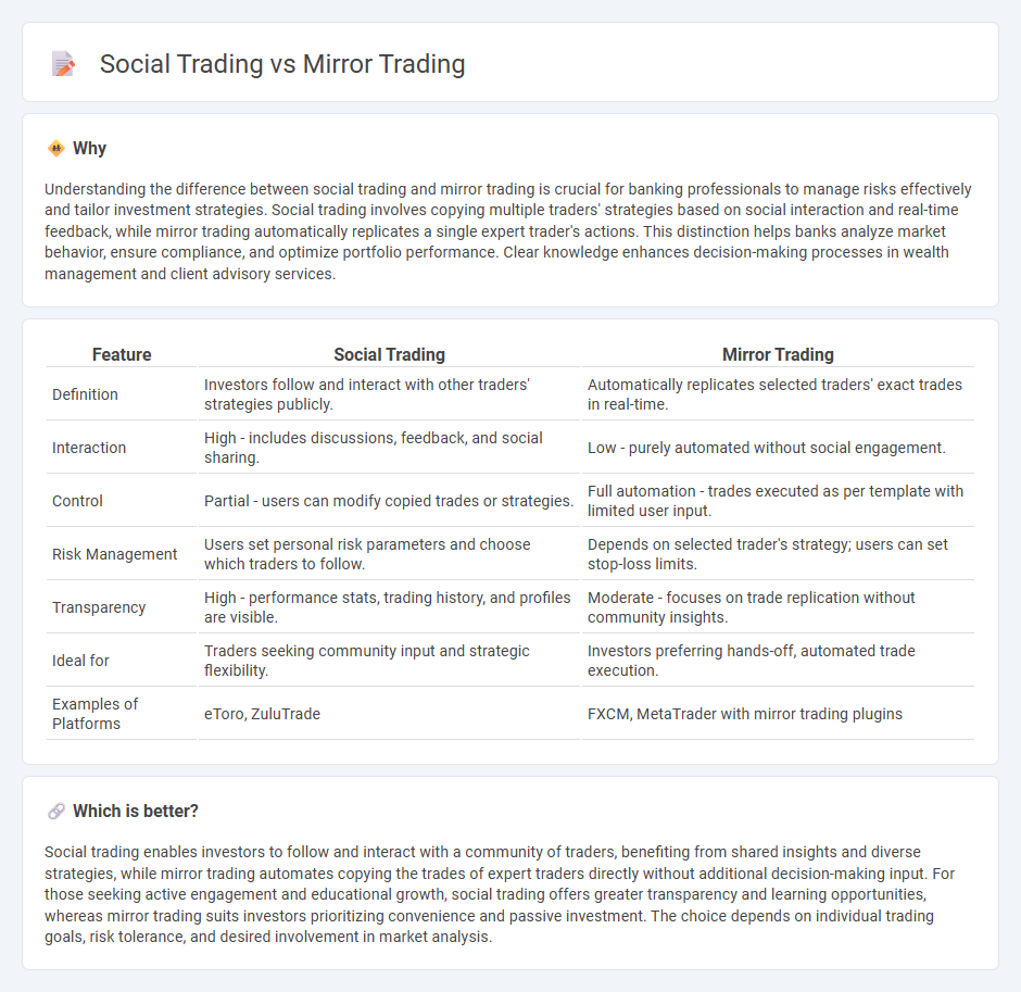 Social Trading vs Mirror Trading in Banking