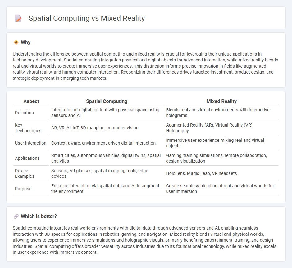 Spatial Computing vs Mixed Reality in Technology