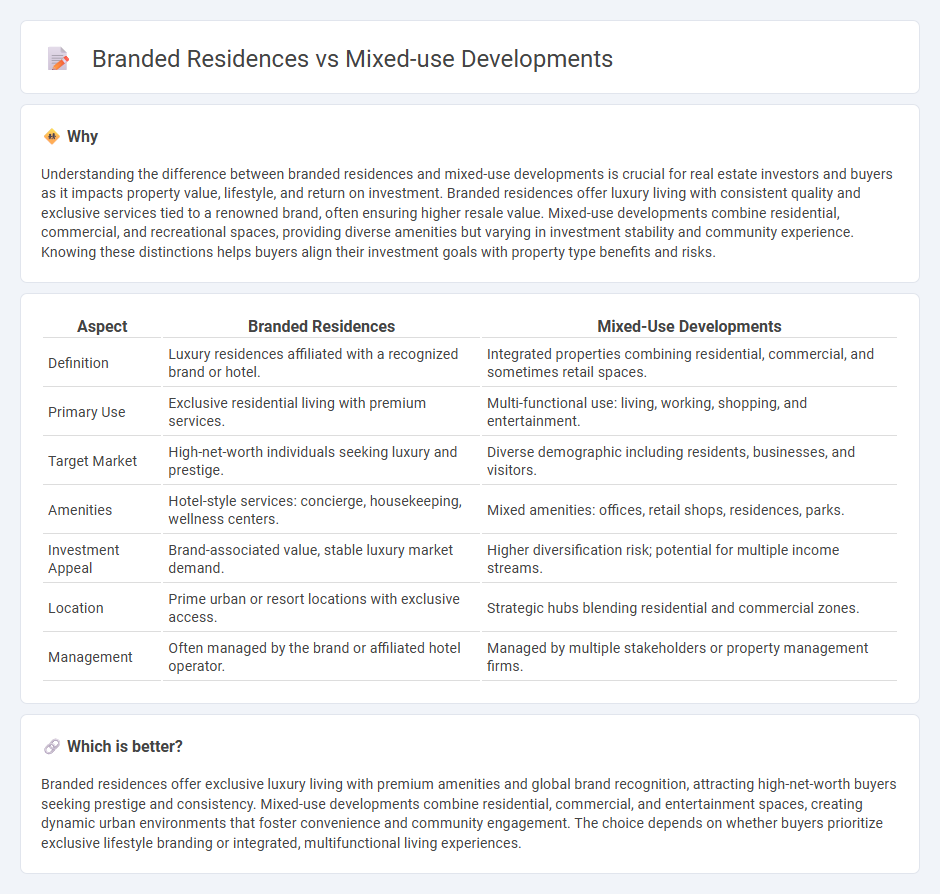 Branded Residences vs Mixed-Use Developments in Real Estate