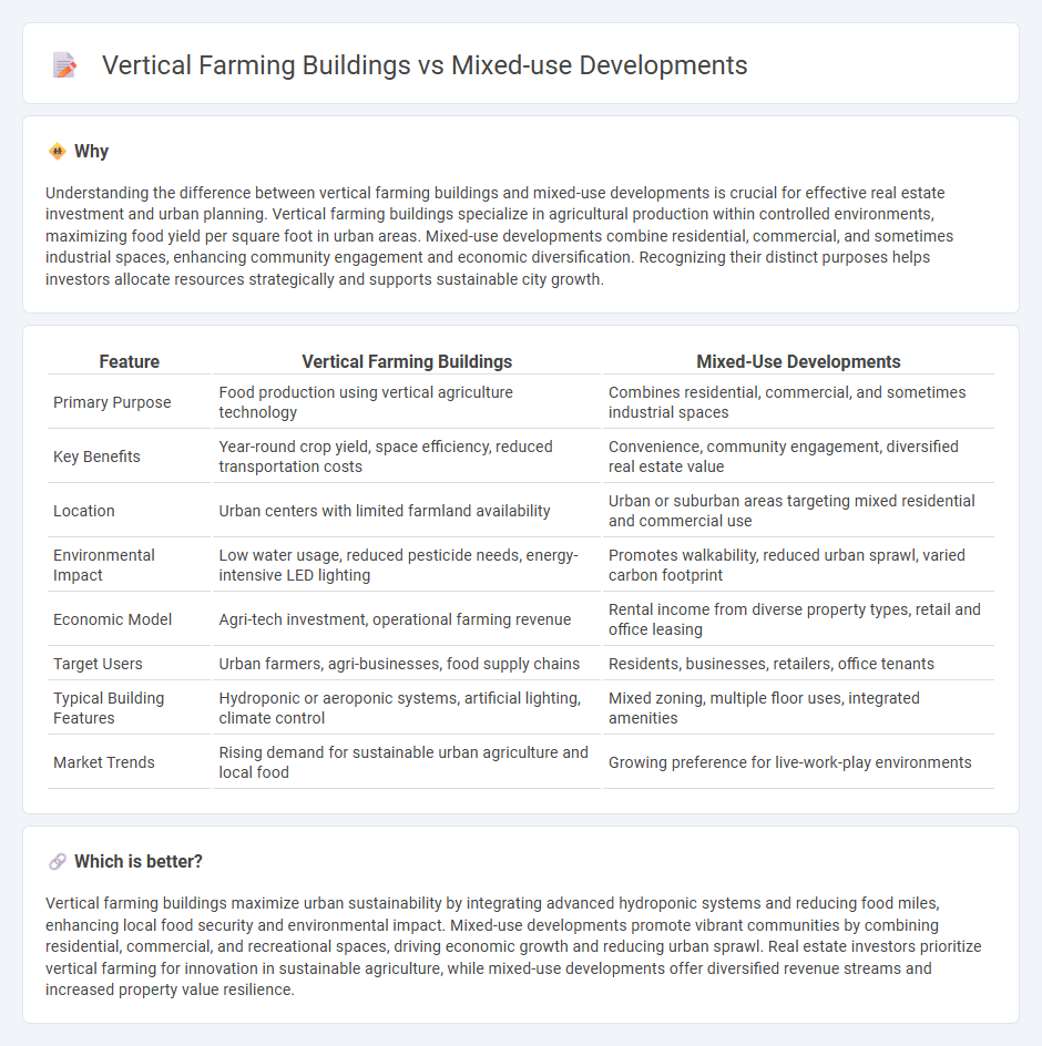 Vertical Farming Buildings vs Mixed-Use Developments in Real Estate