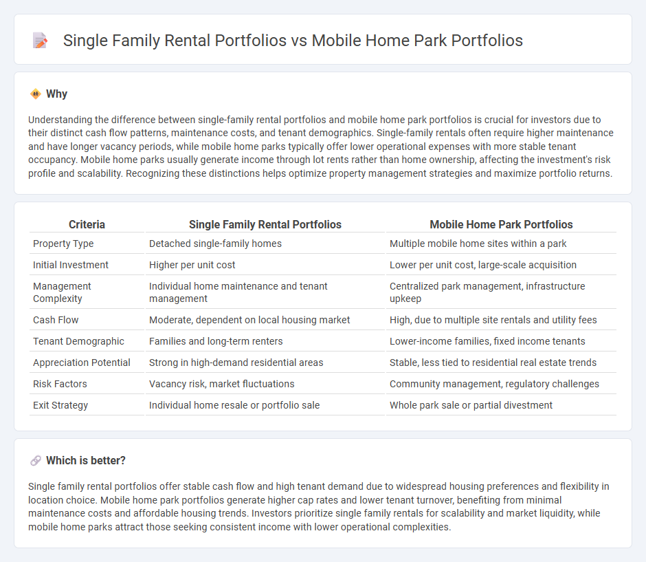 Single Family Rental Portfolios vs Mobile Home Park Portfolios in Real Estate