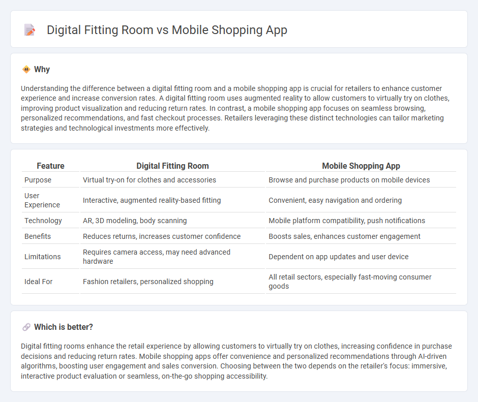 Digital Fitting Room vs Mobile Shopping App in Retail
