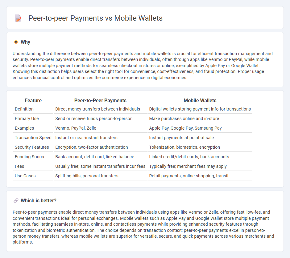 Peer-To-Peer Payments vs Mobile Wallets in Commerce