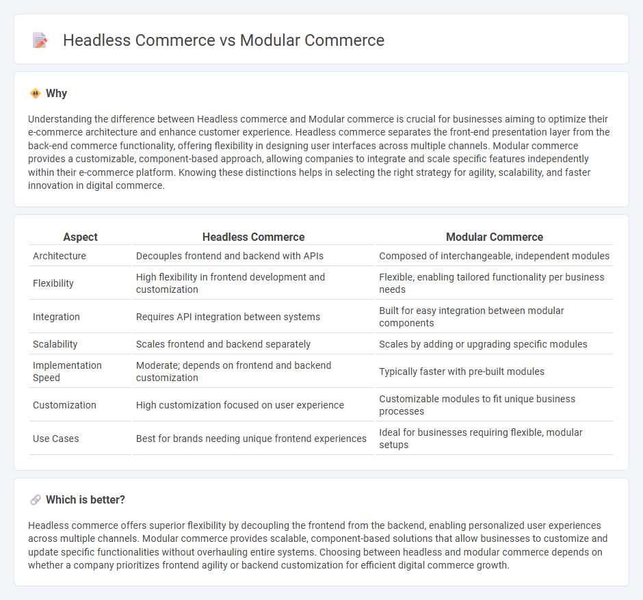 Headless Commerce vs Modular Commerce in Commerce