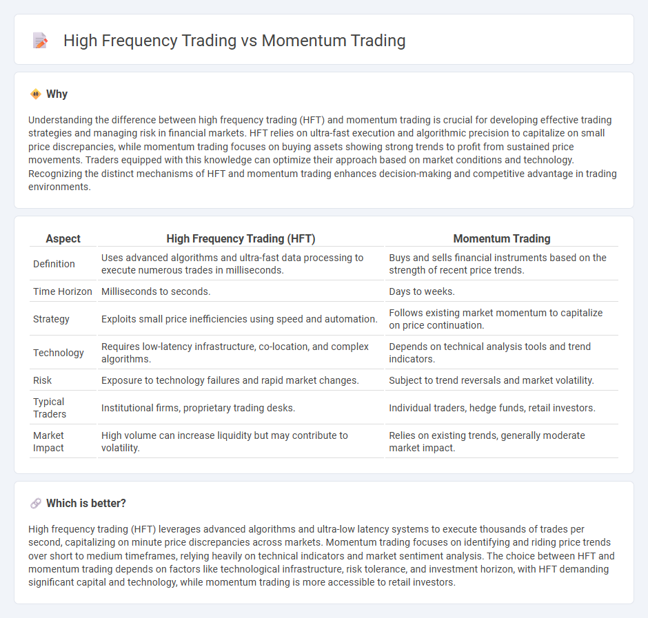High Frequency Trading vs Momentum Trading in Trading