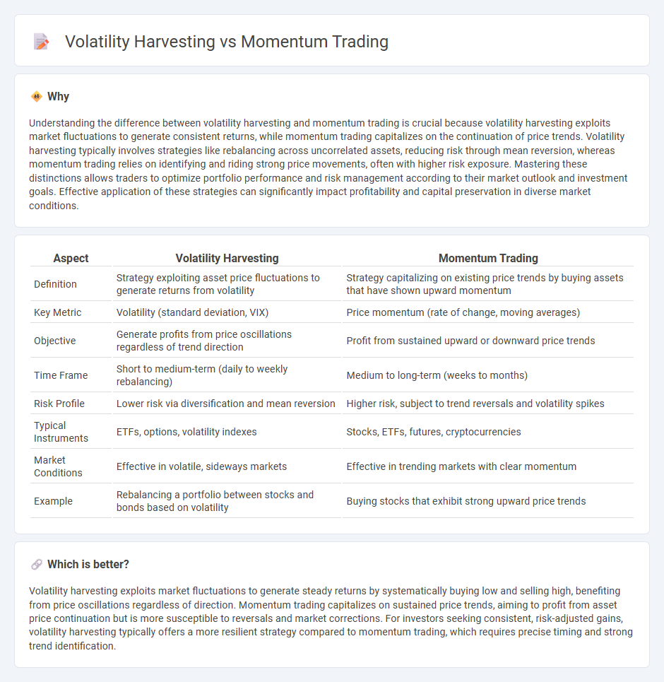 Volatility Harvesting vs Momentum Trading in Trading