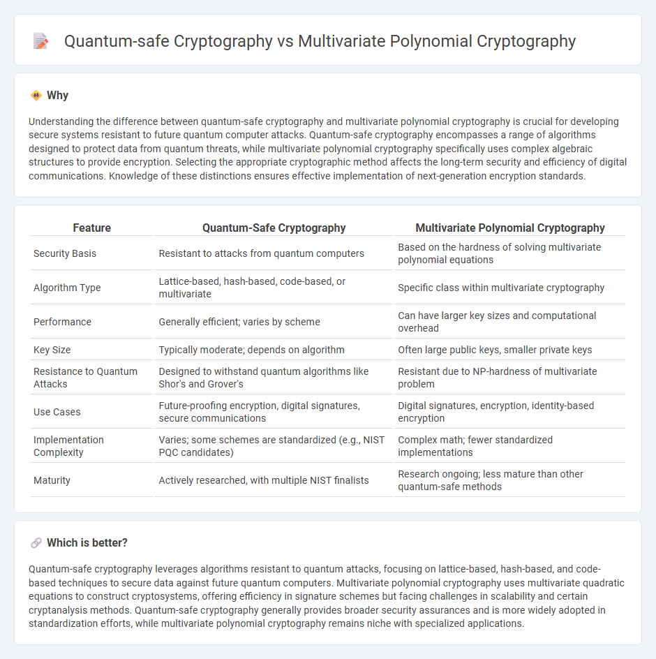 Quantum-Safe Cryptography vs Multivariate Polynomial Cryptography in Technology