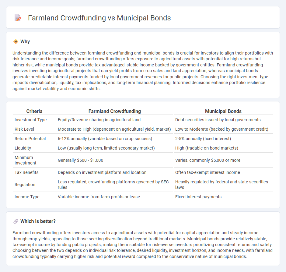 Farmland Crowdfunding vs Municipal Bonds in Investment