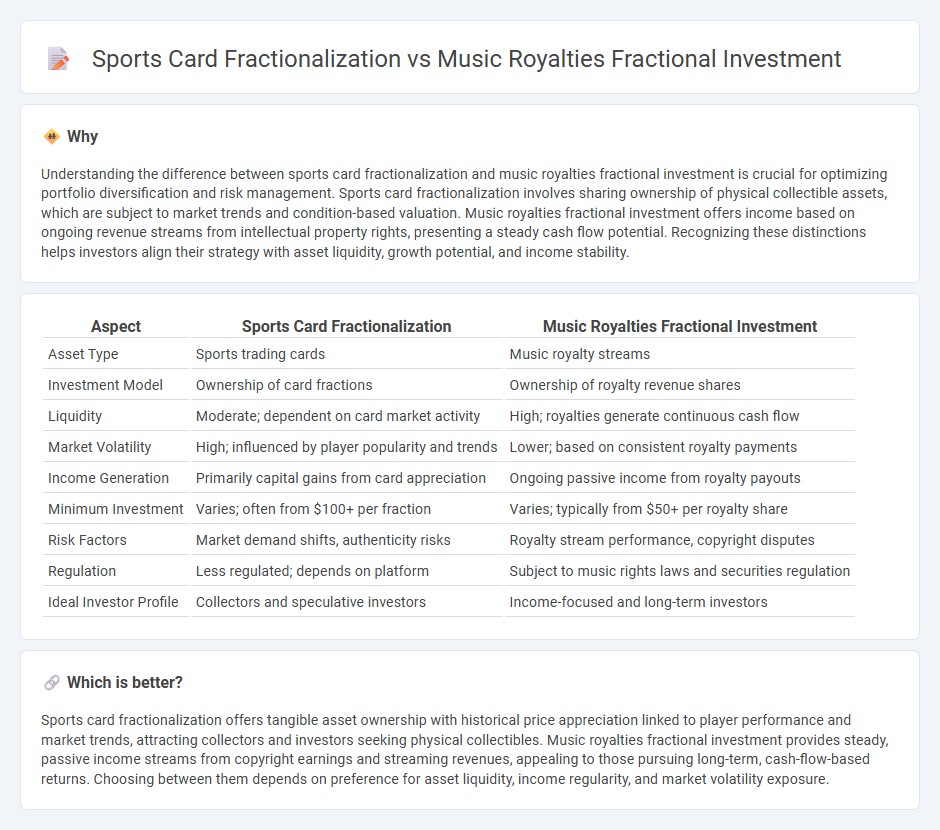 Sports Card Fractionalization vs Music Royalties Fractional Investment in Investment