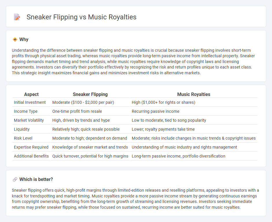 Sneaker Flipping vs Music Royalties in Investment