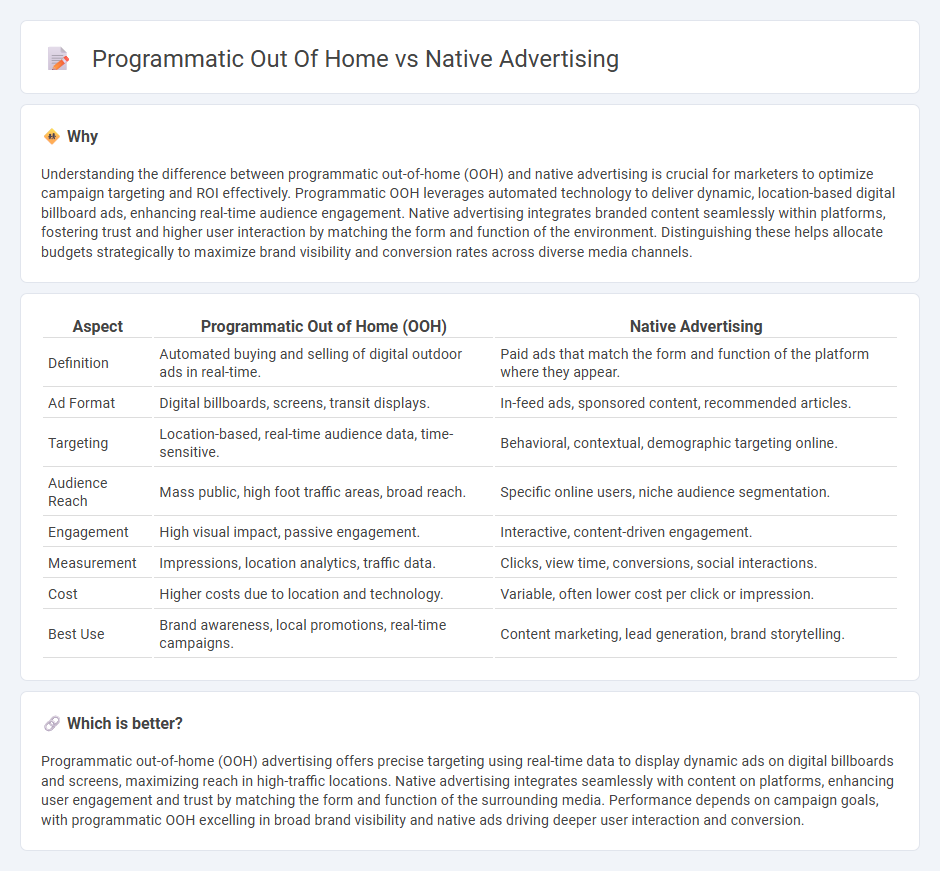 Programmatic Out Of Home vs Native Advertising in Marketing