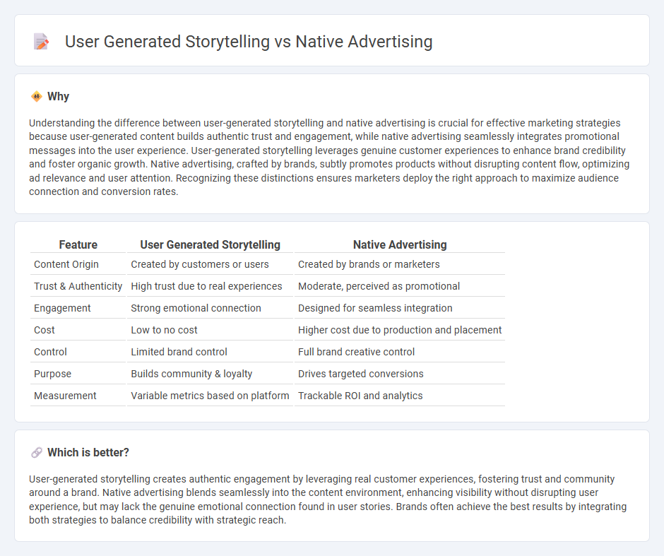 User Generated Storytelling vs Native Advertising in Marketing