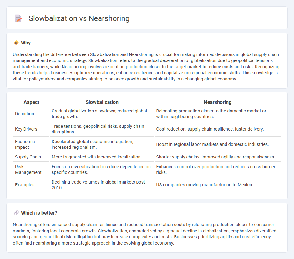 Slowbalization vs Nearshoring in Economy