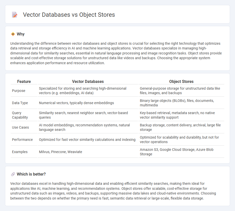 Vector Databases vs Object Stores in Technology