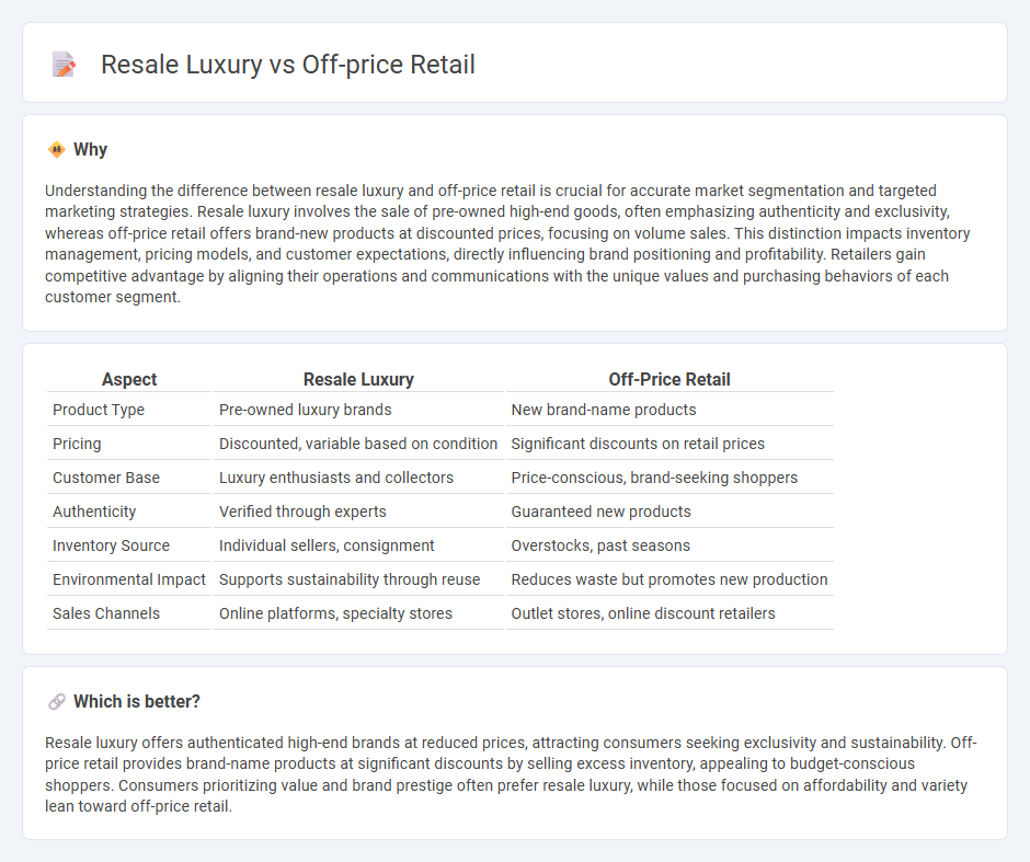 Resale Luxury vs Off-Price Retail in Retail