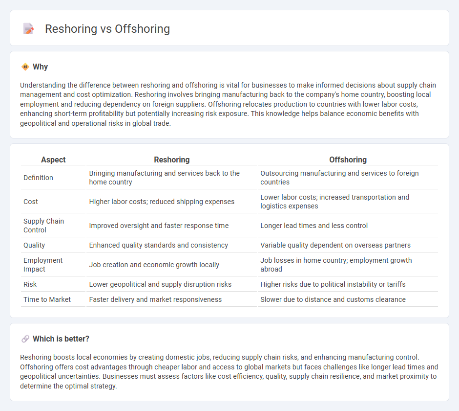 Reshoring vs Offshoring in Economy