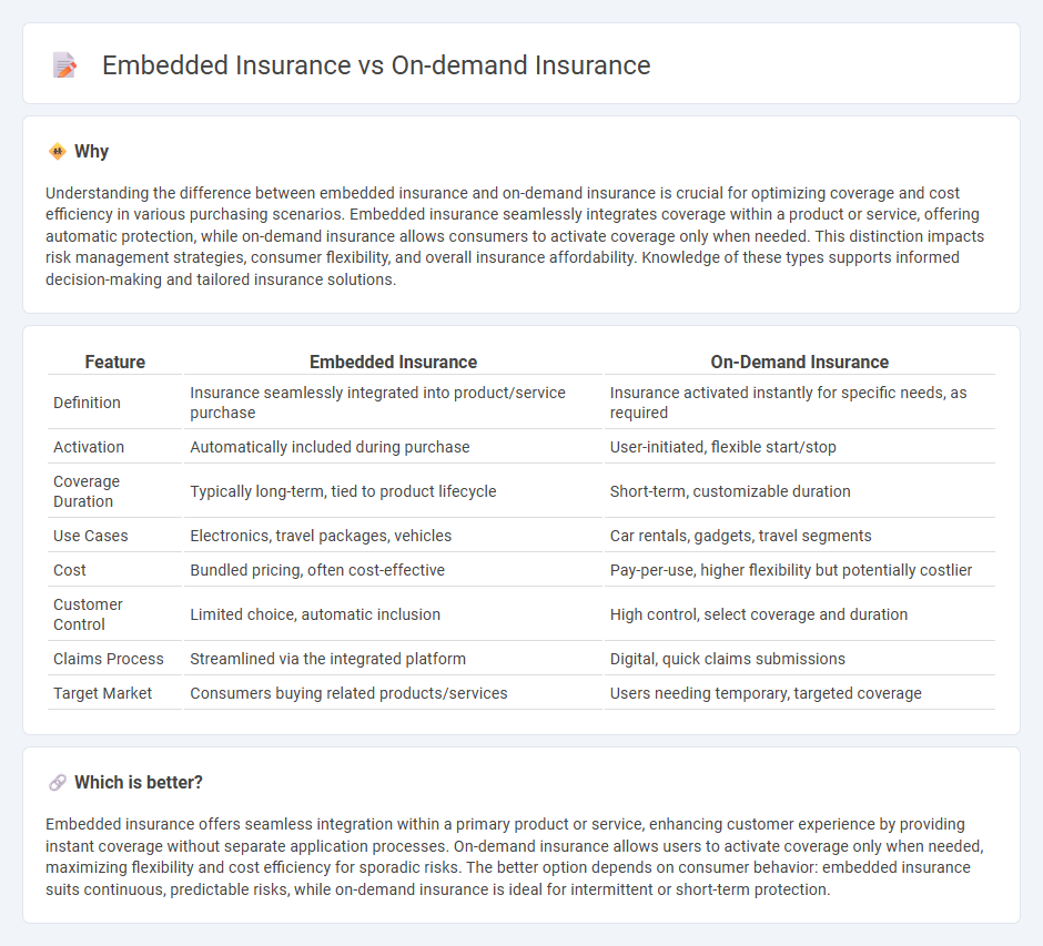 Embedded Insurance vs On-Demand Insurance in Insurance