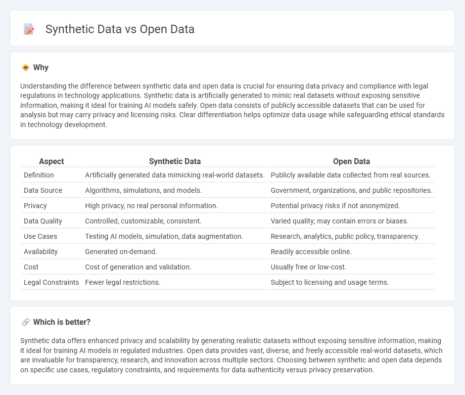 Synthetic Data vs Open Data in Technology
