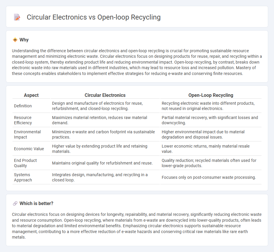 Circular Electronics vs Open-Loop Recycling in Technology