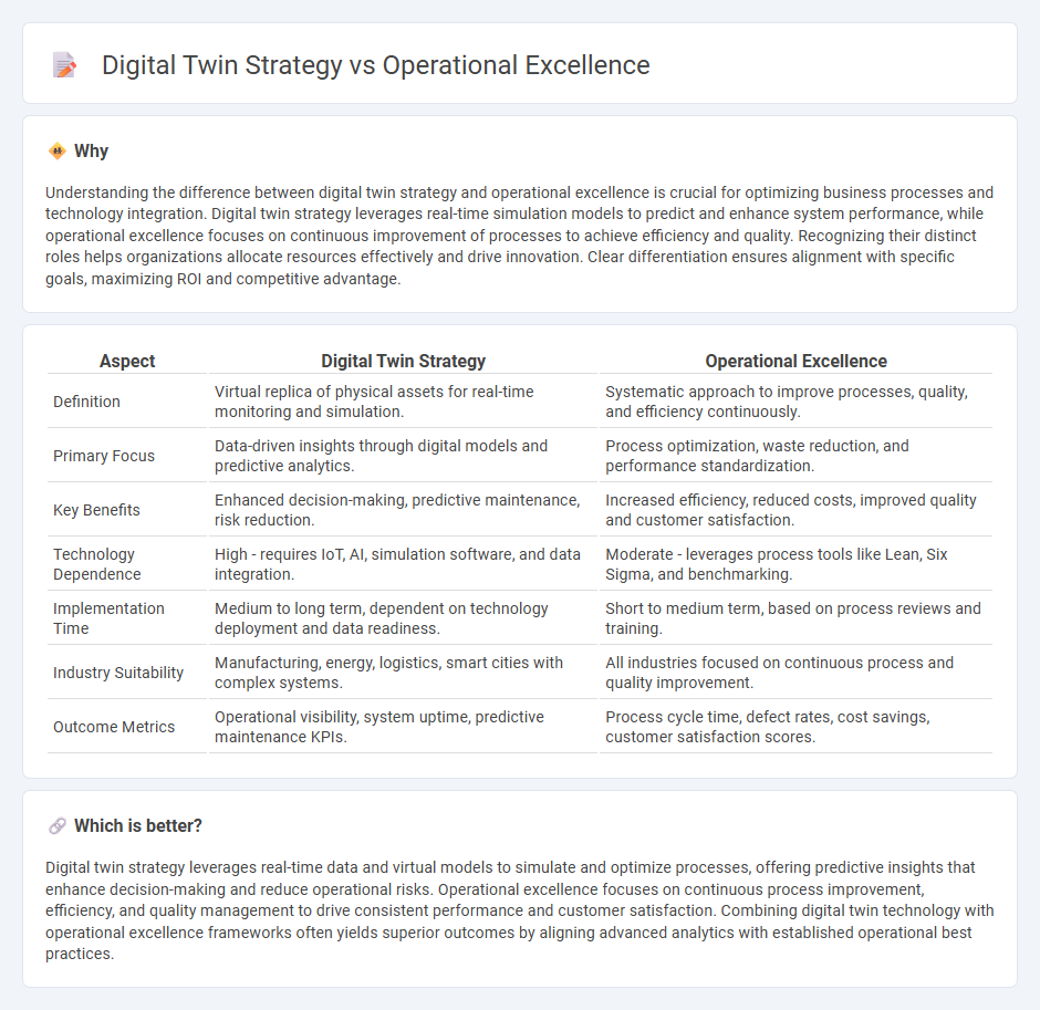 Digital Twin Strategy vs Operational Excellence in Consulting