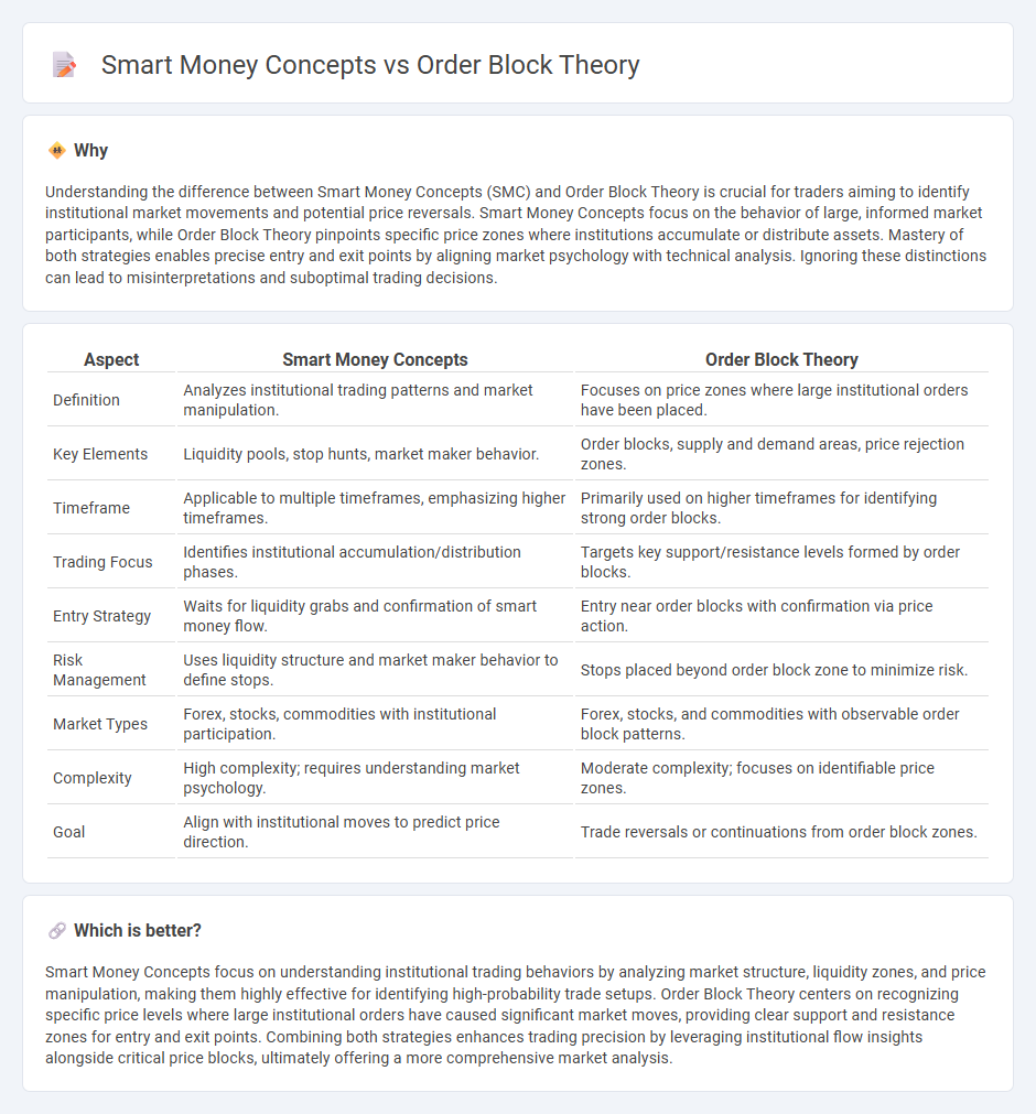Smart Money Concepts vs Order Block Theory in Trading