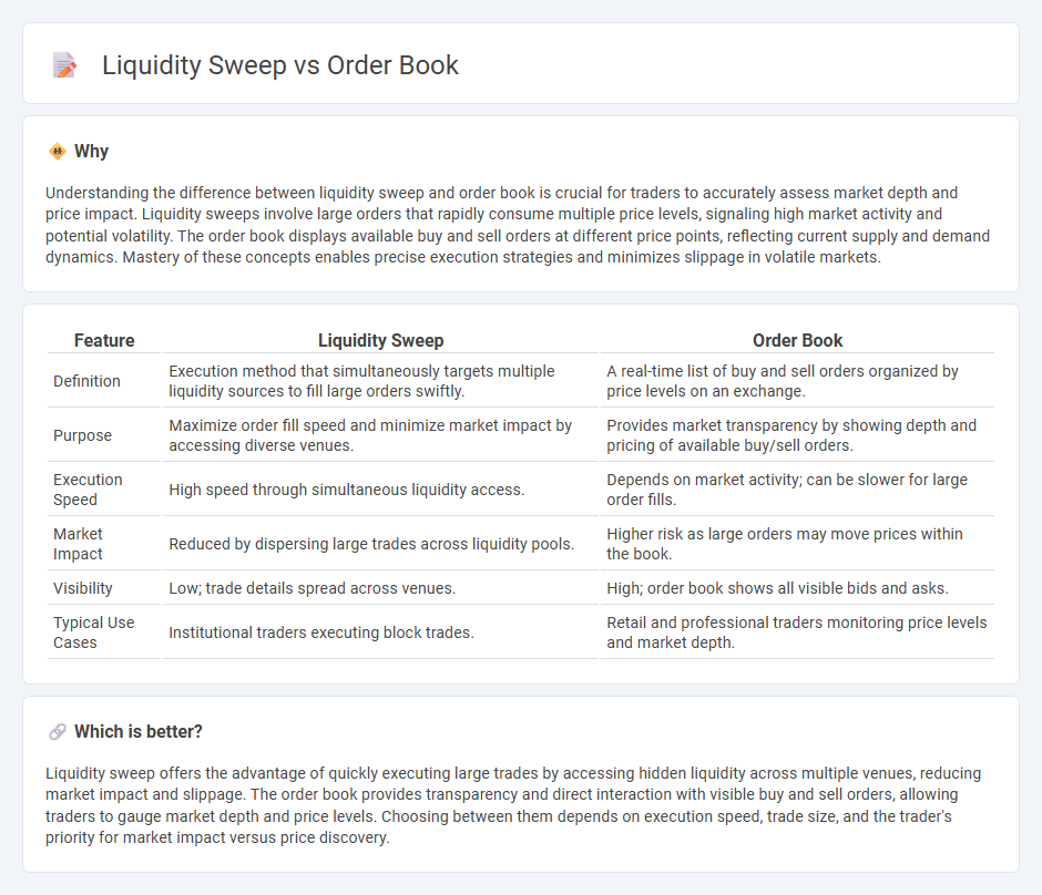 Liquidity Sweep vs Order Book in Trading